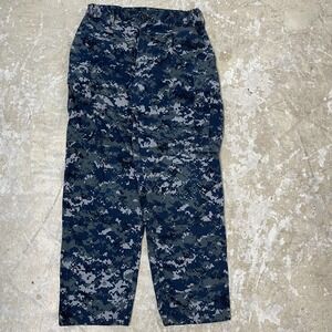 US Military Pants‎ Mens Medium Short Blue Digital Camo Trousers Working US Navy